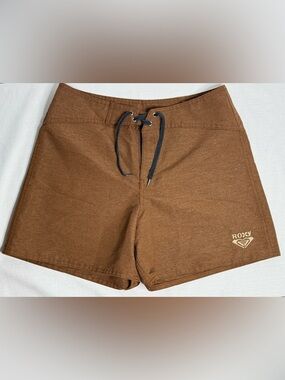 Vintage Roxy Board Shorts Womens Size 7 Burnt Orange Swim Y2K